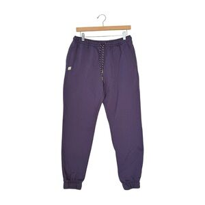 Peloton Womens Fleece Joggers Sweatpants Purple Sz Medium Athletic Activewear